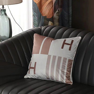 Copertura dorata del cuscino della lettiera del velluto di combinazioni di colore della copertura del cuscino dell'ufficio della stanza 45*45cm