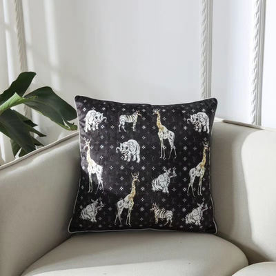 Copertura dorata del cuscino della lettiera del velluto di combinazioni di colore della copertura del cuscino dell'ufficio della stanza 45*45cm