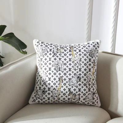 Strato tessuto copertura trapuntato di tela bianco Sofa Pillow del cuscino della nappa