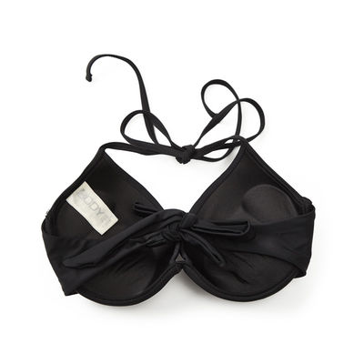 Bikini sexy con ampia scollatura sulla schiena del cuscinetto del petto dell'alto di elasticità costume da bagno del poliestere
