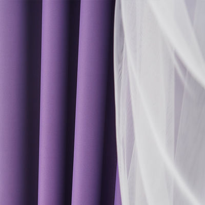 Doppio lato Matte Polyester Curtain Fabric Blackout 90% che protegge