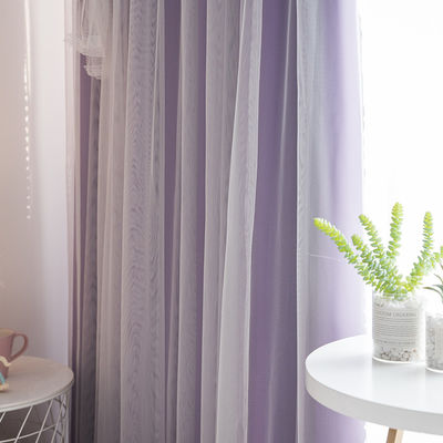 Doppio lato Matte Polyester Curtain Fabric Blackout 90% che protegge