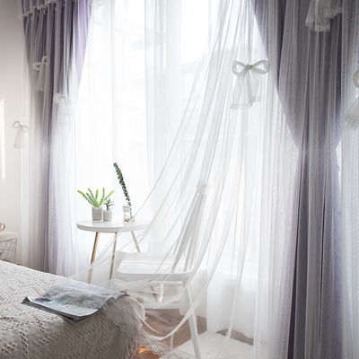 Doppio lato Matte Polyester Curtain Fabric Blackout 90% che protegge