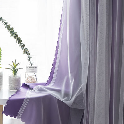 Doppio lato Matte Polyester Curtain Fabric Blackout 90% che protegge