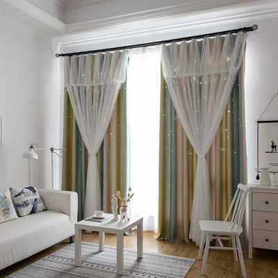 Tessuto domestico di lusso normale 100% del tessuto della tenda del poliestere dell'hotel