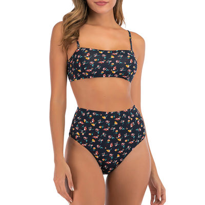 Bikini amichevole Swimmwear con ampia scollatura sulla schiena sostenibile respirabile del costume da bagno del poliestere del triangolo di Eco