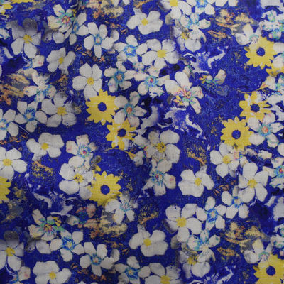 Modello floreale viscoso tessuto del tessuto di Challis del rayon stampato Digital del tessuto di rayon di 100%