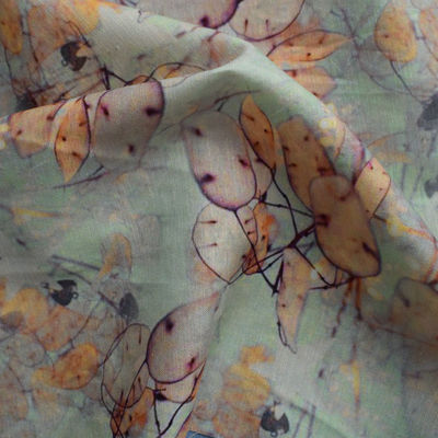 Tessuto viscoso di Challis del rayon della tintura del legame della saia che significa Digital floreale stampata