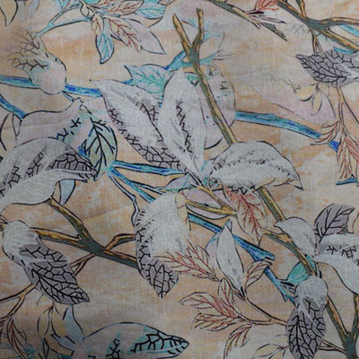 La pianura del tessuto di rayon viscoso di 100 per cento ha stampato 30s*141s tessuto