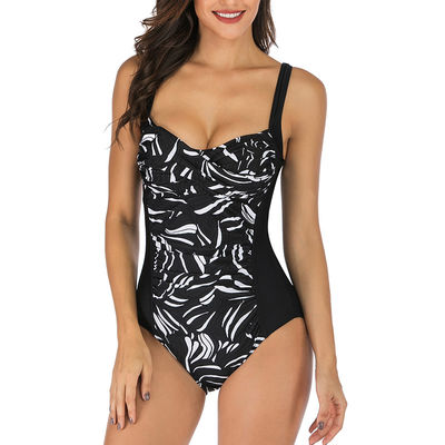 Costume da bagno sexy dell'abbigliamento da spiaggia di un pezzo del costume da bagno del poliestere delle signore