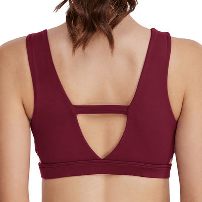 Cima asciugantesi rapida di sport delle tracolle di yoga igroscopica respirabile del reggiseno