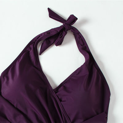 Costumi da bagno con ampia scollatura sulla schiena del poliestere della spiaggia di estate del bikini casuale del costume da bagno
