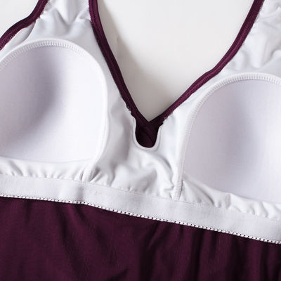 Costumi da bagno con ampia scollatura sulla schiena del poliestere della spiaggia di estate del bikini casuale del costume da bagno