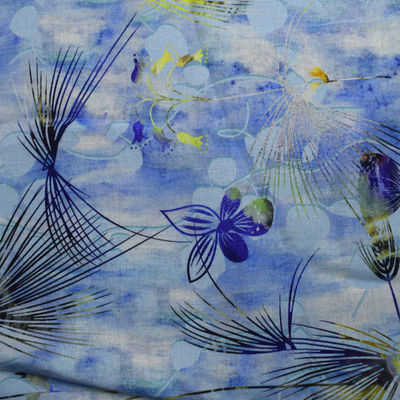 Floreale domestico del rayon del ramiè del tessuto 100% dei tessuti di cotone del poliestere di Digital stampato