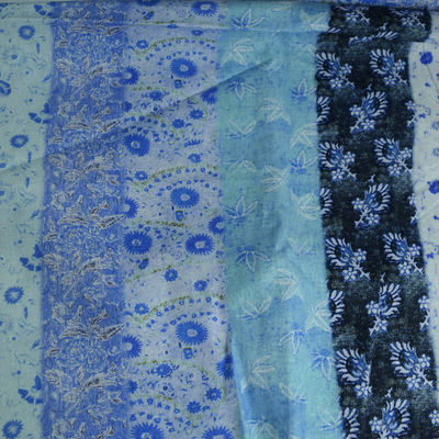 Vestito puro dalla camicia del ramiè stampato tessuto molle di Chinoiserie di Waverly della tela