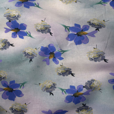 Tessuto d'imitazione di Dull Satin Spun Polyester Knitted del cotone 190GSM