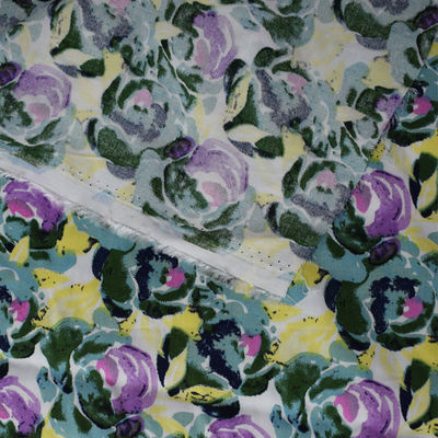 Maglietta rotatoria del vestito tessuta progettazioni dal tessuto di rayon viscoso della stampa del fiore