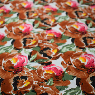 Digital normale che stampa il tessuto di seta 45S*45S del vestito floreale dal jacquard del rayon