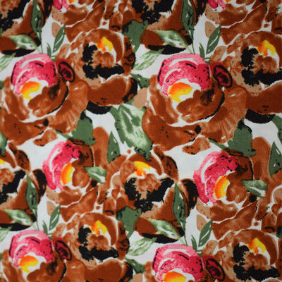 Digital normale che stampa il tessuto di seta 45S*45S del vestito floreale dal jacquard del rayon