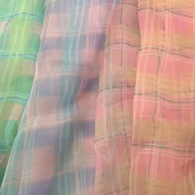 tessuto chiffon di Tulle dell'ampia stampa tridimensionale blu molle della stella di 150cm per i vestiti