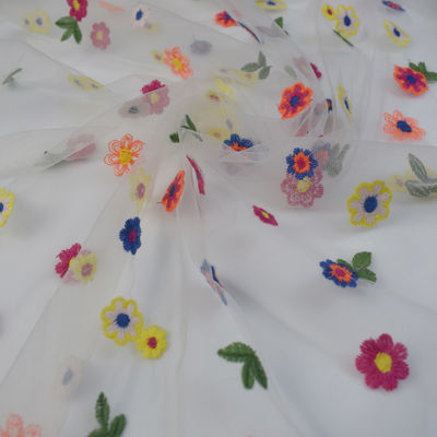 Rete molle esagonale tricottata di nylon Mesh Tulle Dress Fabric di 100% Tulle