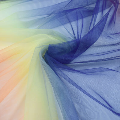 Tessuto nuziale di Tulle di Tulle di nozze di illusione di nylon morbida normale di scintillio