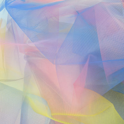 Tessuto nuziale di Tulle di Tulle di nozze di illusione di nylon morbida normale di scintillio
