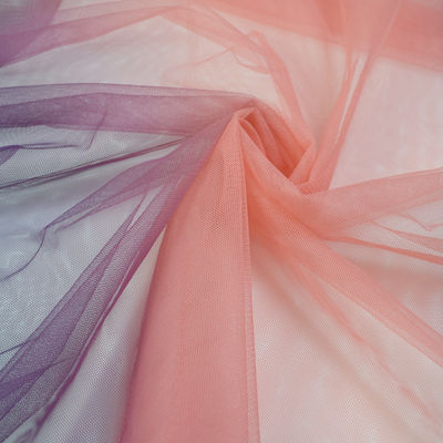 Tessuto francese del pizzo del ciglio di Tulle per il tessuto molle di Tulle del vestito da sposa