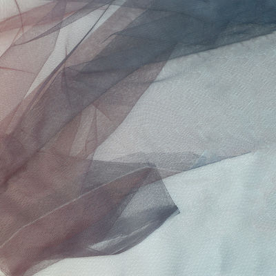 Tessuto francese del pizzo del ciglio di Tulle per il tessuto molle di Tulle del vestito da sposa