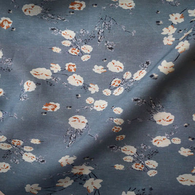 Saia molle stampata del cotone di Tencel del tessuto di Digital Tulle impermeabile