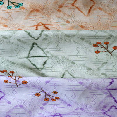 Saia molle stampata del cotone di Tencel del tessuto di Digital Tulle impermeabile