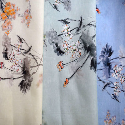 Il tessuto molle Tencel di Tulle del modello floreale ha stampato gli indumenti da notte stampati cotone puro