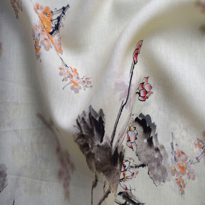 Il tessuto molle Tencel di Tulle del modello floreale ha stampato gli indumenti da notte stampati cotone puro