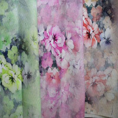 Il tessuto molle Tencel di Tulle del modello floreale ha stampato gli indumenti da notte stampati cotone puro