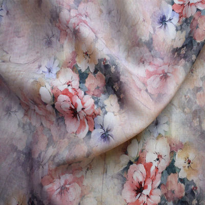 Il tessuto molle Tencel di Tulle del modello floreale ha stampato gli indumenti da notte stampati cotone puro
