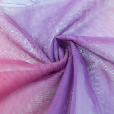 Crêpe pieghettato stampato Digital dell'elemento del tessuto molle di Tulle del vestito da sposa singolo