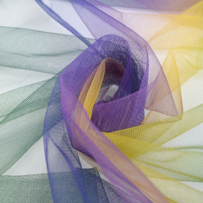 Tessuti molli 100% di PolyesterTextile del tessuto di Tulle di illusione di allungamento