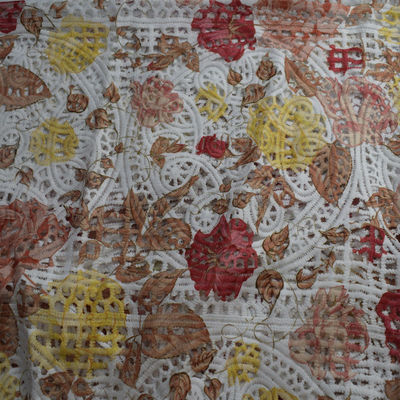 I tessuti di cotone del poliestere del tessuto hanno ricamato la stampa del jacquard del vestito dall'indumento