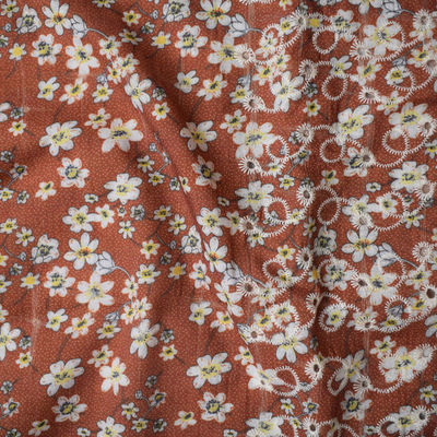 Il jacquard ha ricamato i tessuti di cotone del poliestere per il tessuto di tessuto del vestito dall'indumento