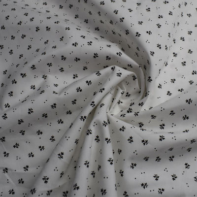 Stampando il tessuto di cotone bianco della pianura di Lycra 115gsm ignifugo
