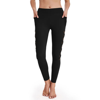 Pantaloni di yoga del poliestere del Activewear più le ghette alto Waisted di allenamento di dimensione