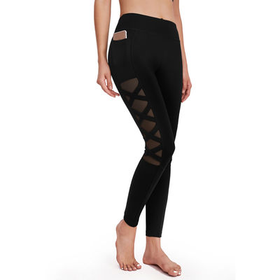 Pantaloni di yoga del poliestere del Activewear più le ghette alto Waisted di allenamento di dimensione