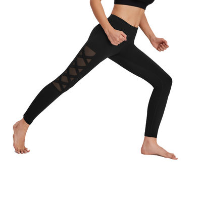 Pantaloni di yoga del poliestere del Activewear più le ghette alto Waisted di allenamento di dimensione