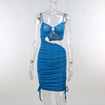 Gonna sexy della cavità del cerchio della corda di tiraggio della corda del vestito dalla capezza