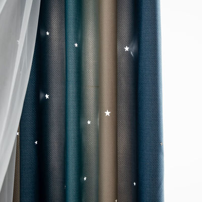 Colore morbido di pendenza dei tessuti della tenda del poliestere ignifugo