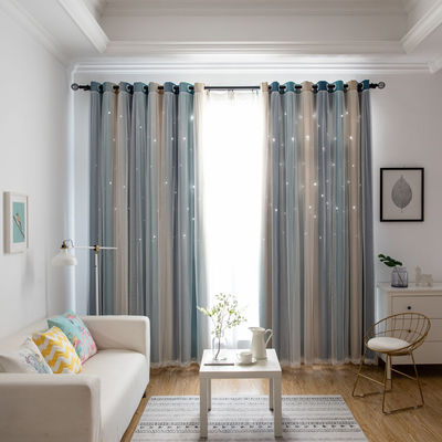 Tessuto di tela di lusso della tenda del poliestere del tessuto di cotone delicatamente respirabile