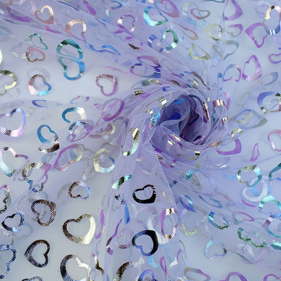 Gli uccelli modellano il fiore merlettano delicatamente gli zecchini adesivi del tessuto di Tulle