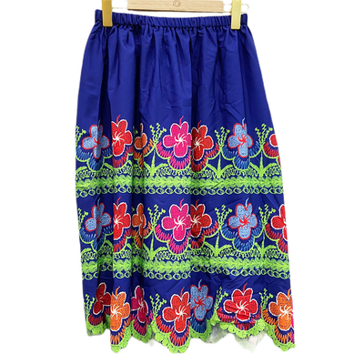 Vestito stampato ricamato modo hawaiano su ordinazione da stile della gonna delle donne