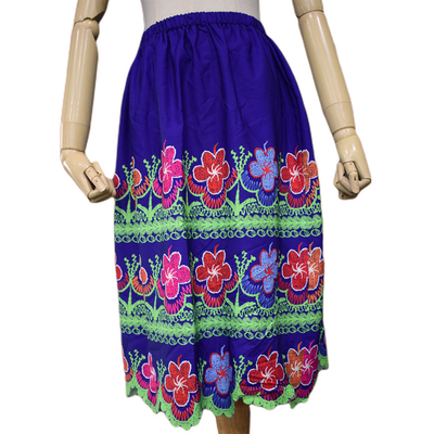 Vestito stampato ricamato modo hawaiano su ordinazione da stile della gonna delle donne