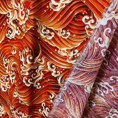 Il colore multiplo 120GSM ha stampato il tessuto di cotone per la lettiera dell'indumento